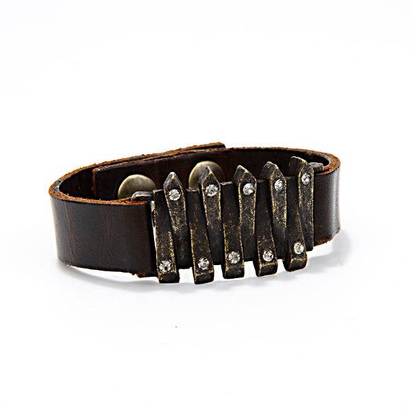 Interlocked Metal Bar Bracelet for wholesale by Rebel Designs Accessories