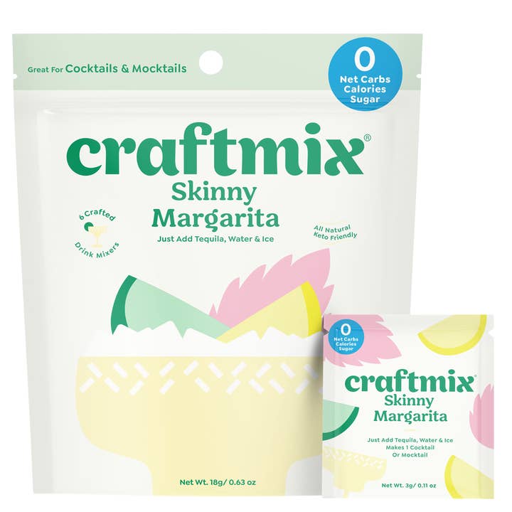 Craftmix - Wholesale Cocktail mix/syrup - Skinny Margarita Cocktail Mixer - 6 Servings Multipack7