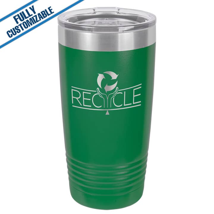 GiftWorksPlus - Wholesale Insulated Mug/Tumbler - 20oz. Engraved Tumbler with Flip Lid - Fully Customizable14