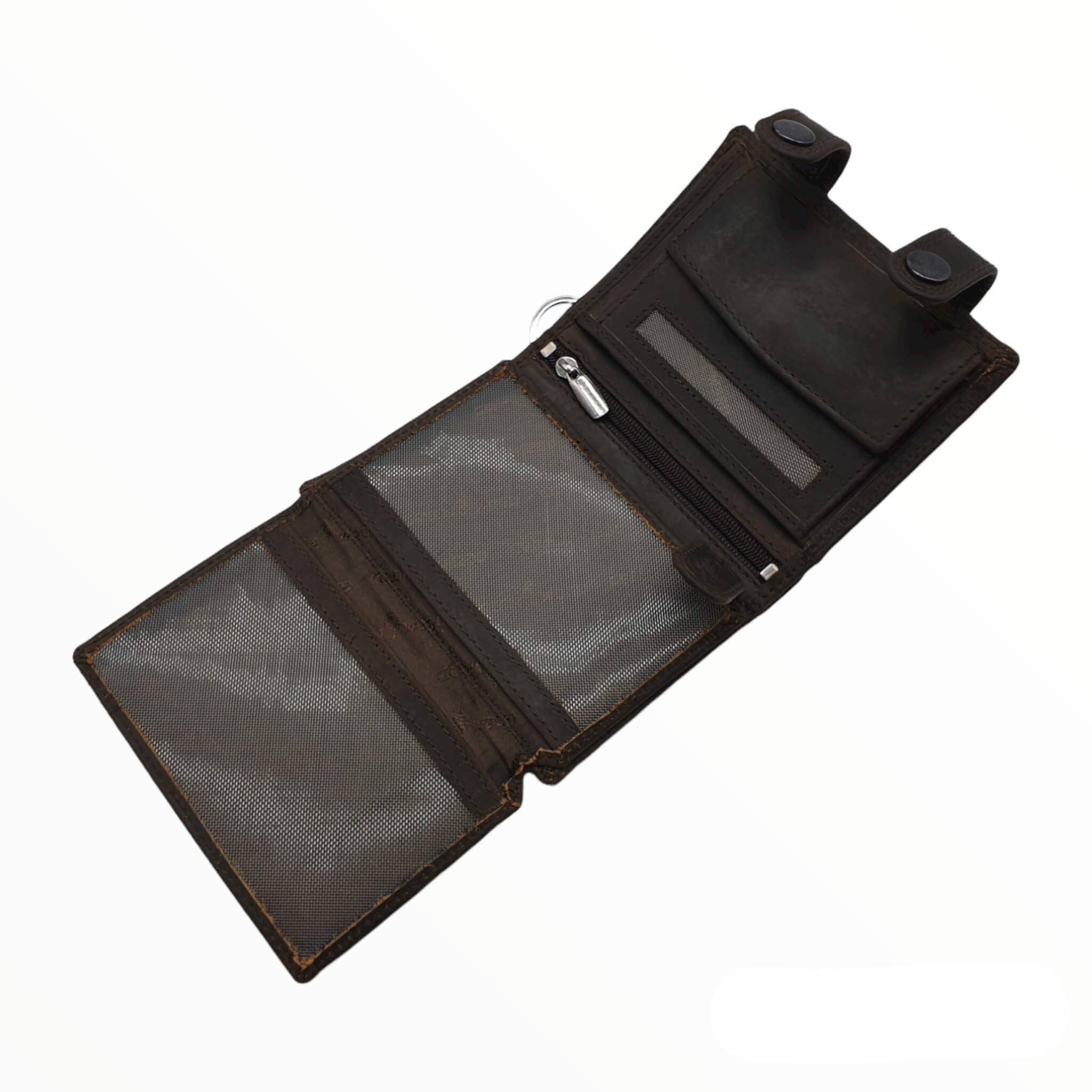 Greenwood - Wholesale Wallet - Unisex - Elon men's biker wallet with chain leather RFID wallet women2