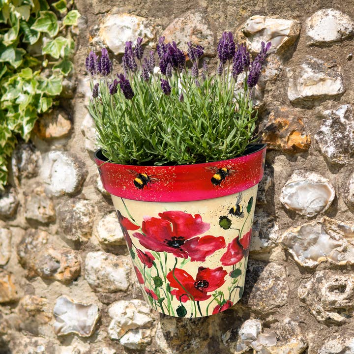 Vaso da parete Blenheim - Grigio per la vendita all'ingrosso da parte di CREEKWOOD GARDEN AND GIFT LTD