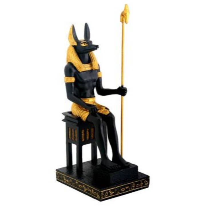 Egyptian Sitting Anubis Statue for wholesale by Pacific Trading