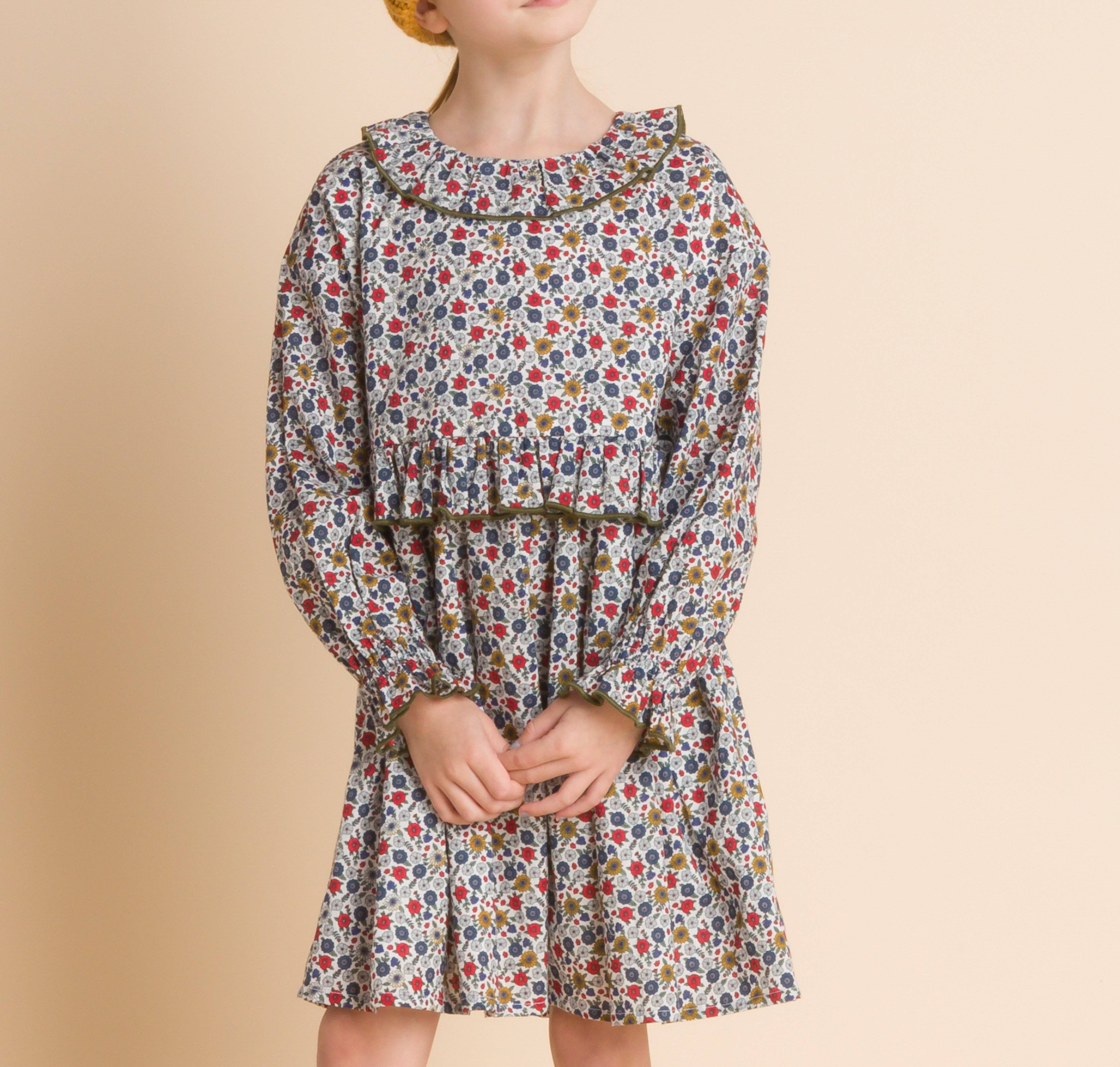 Beet World - Wholesale Dress - Kids - Ruffle Collar Dress | Rainier Valley3