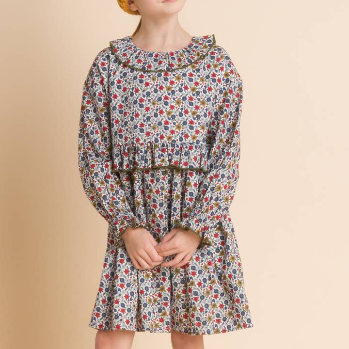 Beet World - Wholesale Dress - Kids - Ruffle Collar Dress | Rainier Valley3