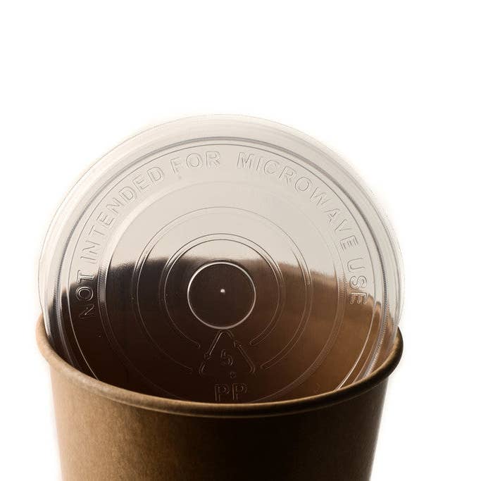 EcoQuality - Wholesale Food Storage Container - Disposable Kraft Paper Soup Containers with Plastic Lids - K
