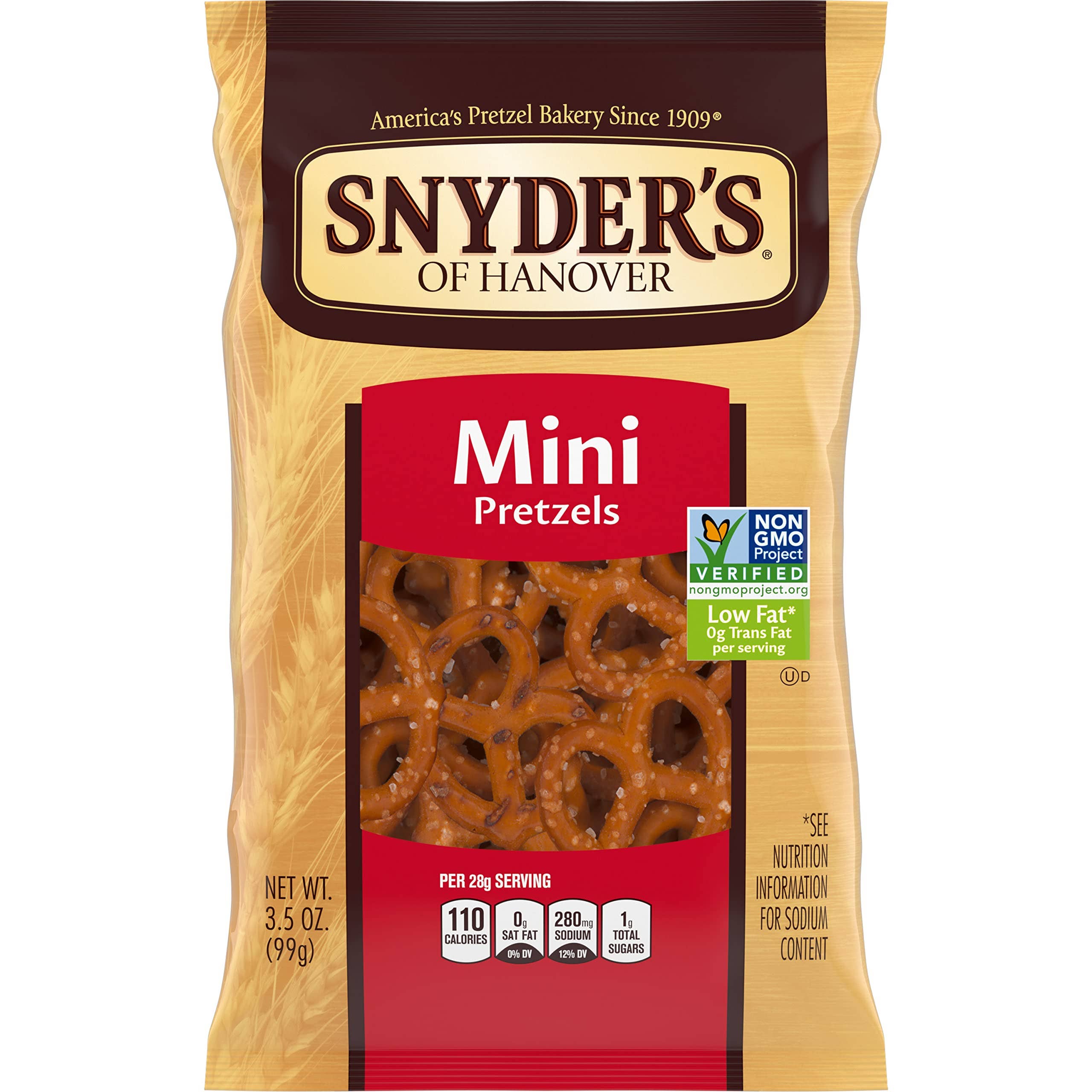 Shop The King - Wholesale Pretzels - Snyder's of Hanover Mini Pretzel 3.5 oz 8 Per Bag0