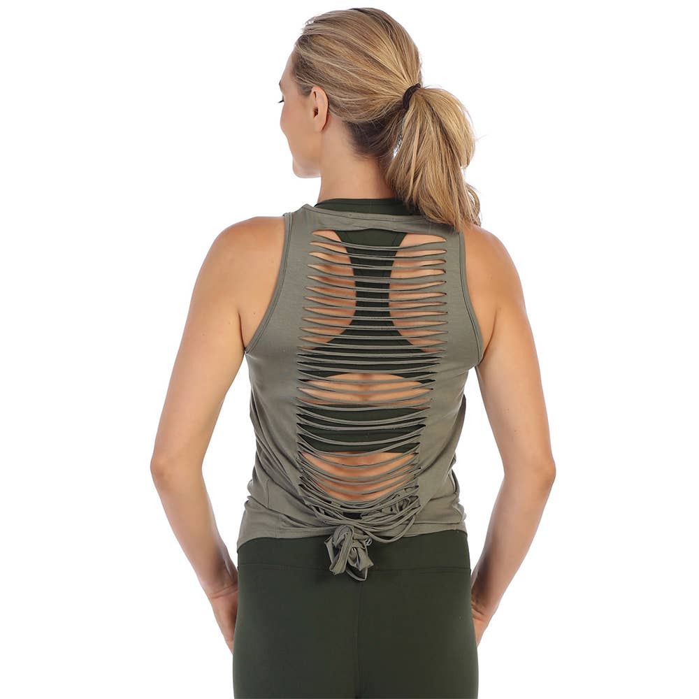 American Fitness Couture - Wholesale Tank Top - Women's - Laser Cut Get Shredded Tank2