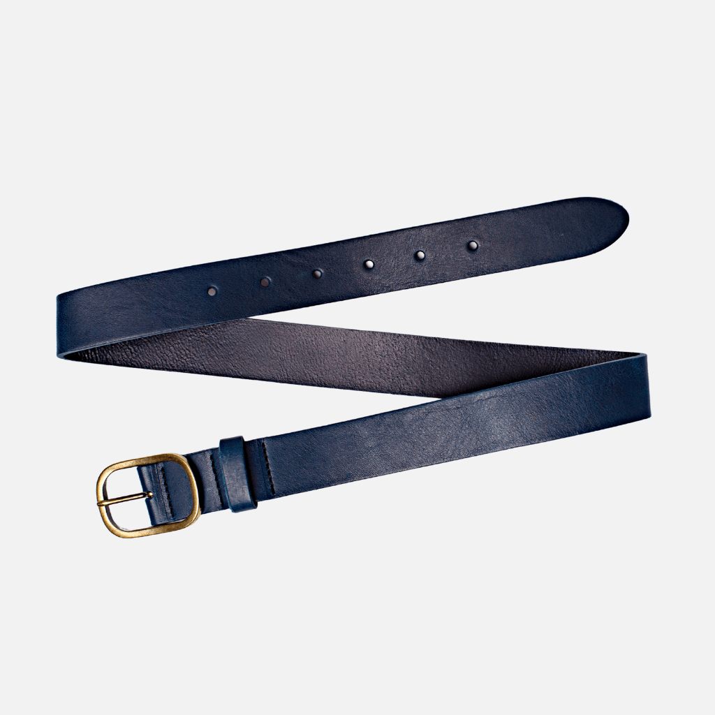 Amsterdam Heritage Leather Belts, Bags, Jackets & Apparel - Vente Ceinture – femme - Marin | Ceinture en cuir doré à boucle ovale pour femmes15