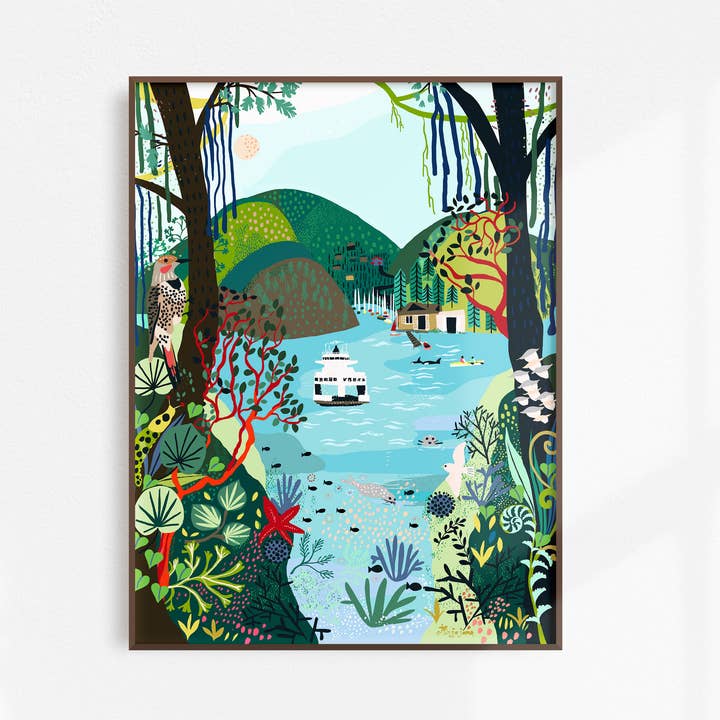 Anja Jane - Wholesale Art Print - Bowen Island - Nexwlélexm Art Print