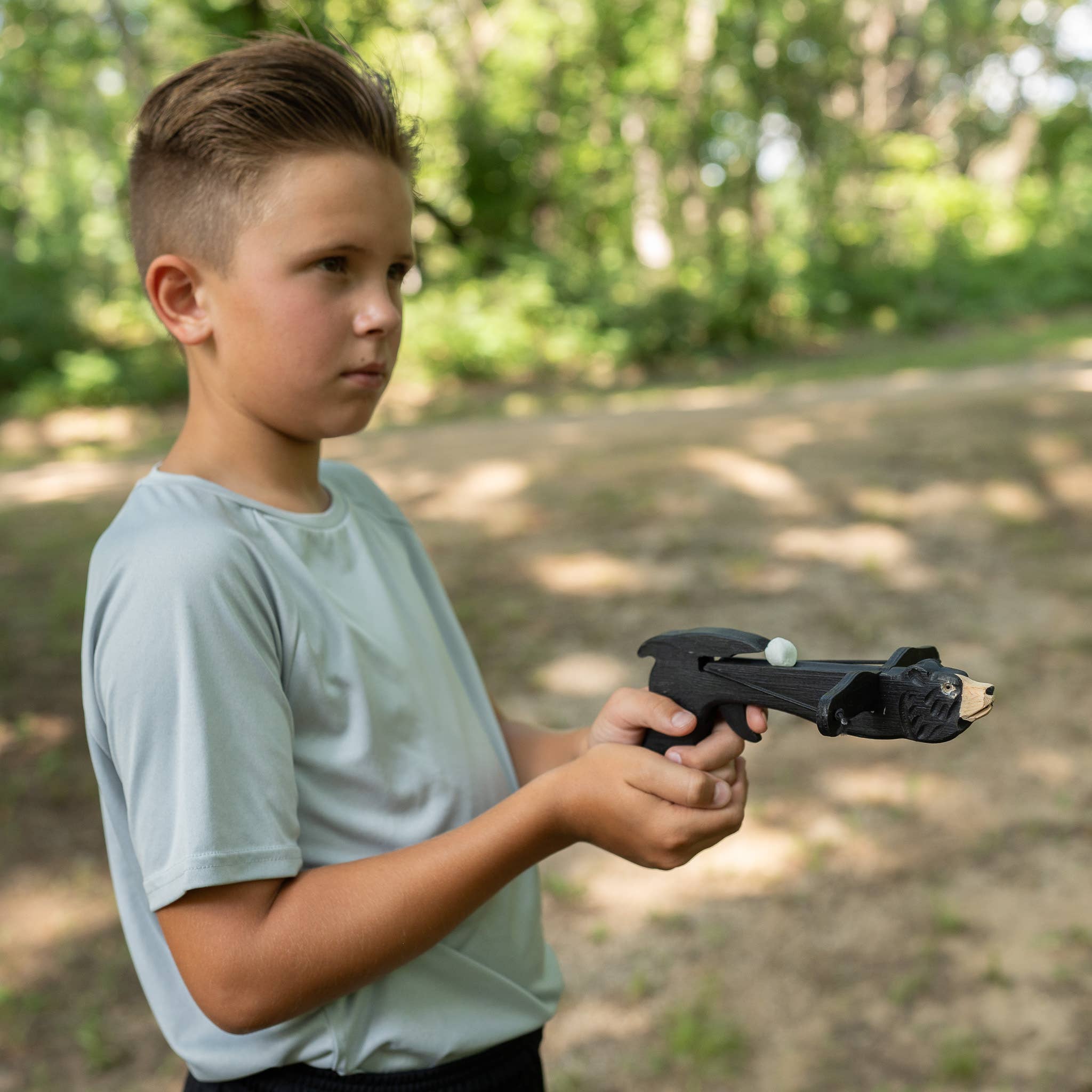 Pawnee Bill’s – Brinquedo de madeira - Crianças por atacado – Atiradores de Marshmallow de Animais7