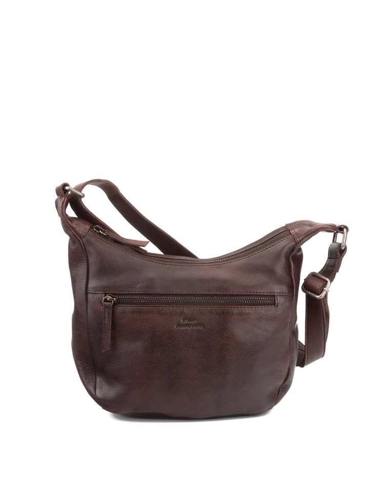 Borsa donna STAMP ST3241, pelle lavata, colore marrone per la vendita all'ingrosso da parte di Stamp