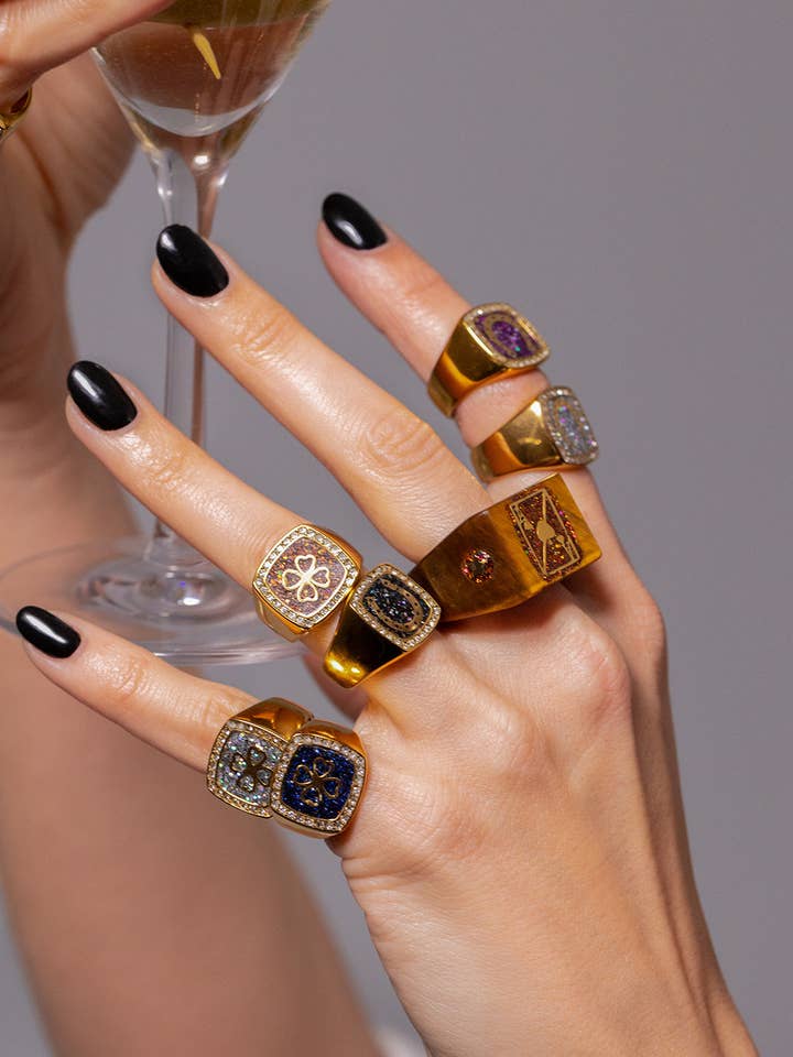 Anel Elvis✨ por atacado de Divaine