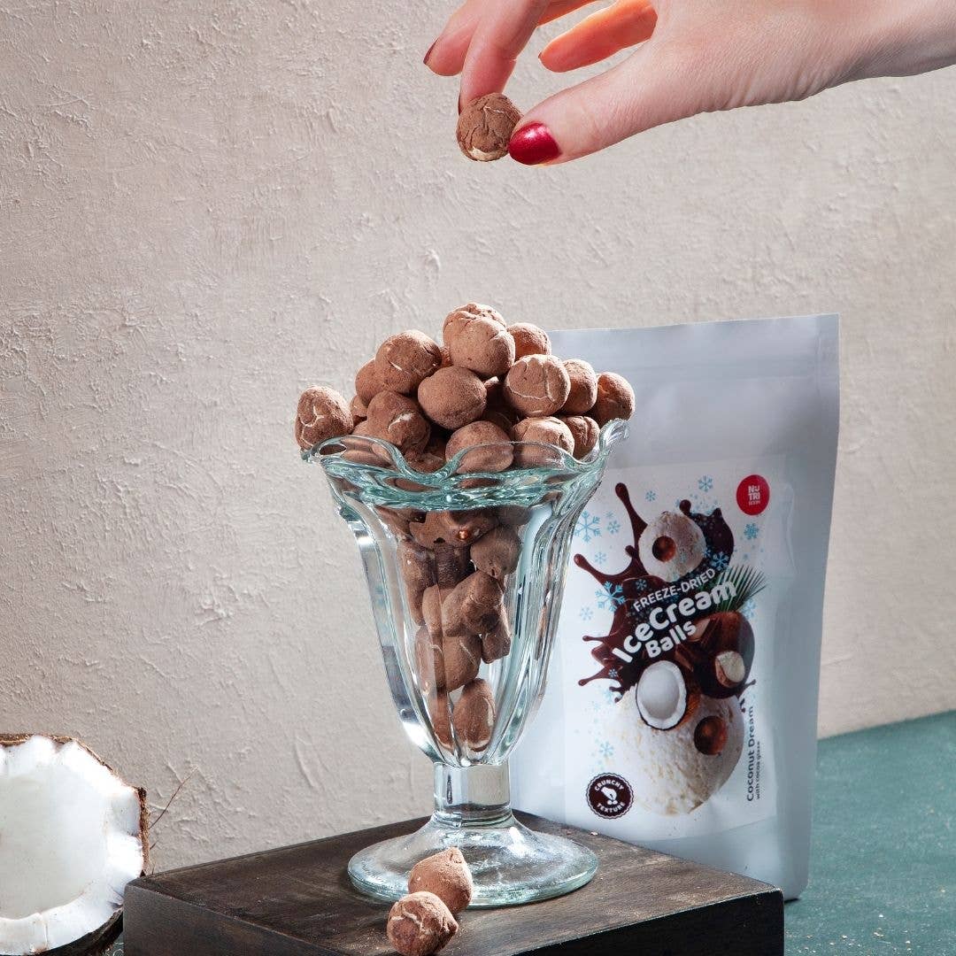 NutriBoom - Vendita all'ingrosso Caramelle dure - Bolle di Gelato Liofilizzato Sogno di Cocco 1kg7