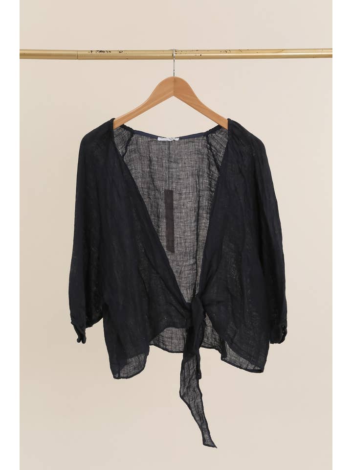 la maison des fibres naturelles - Vente Chemisier – femme - Cache coeur en lin 621286 100%lin