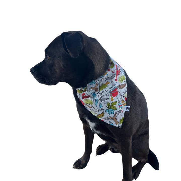 The Maine Pooch LLC – wholesale Pet bandana – Dog – Pine Tree State Maine Bandana1