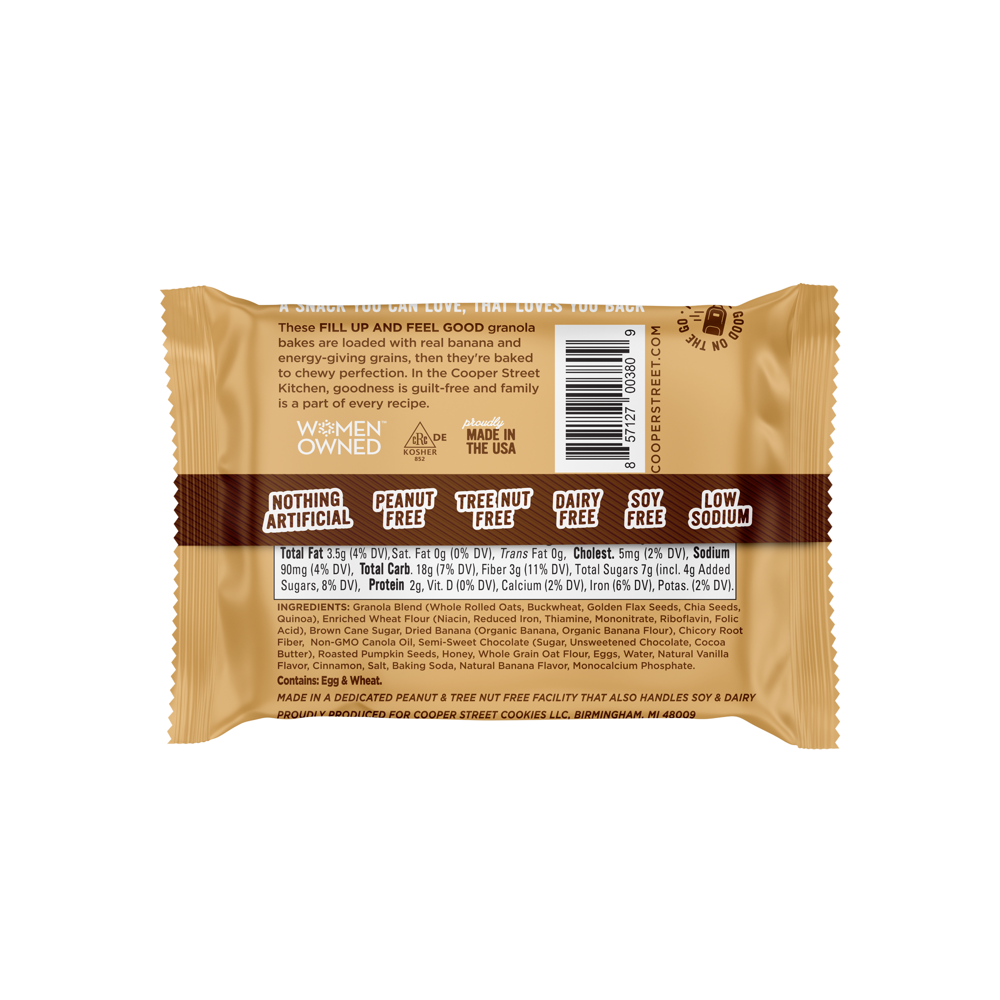 Cooper Street - Vente Barres de céréales - Granola cuit du pain à la banane2