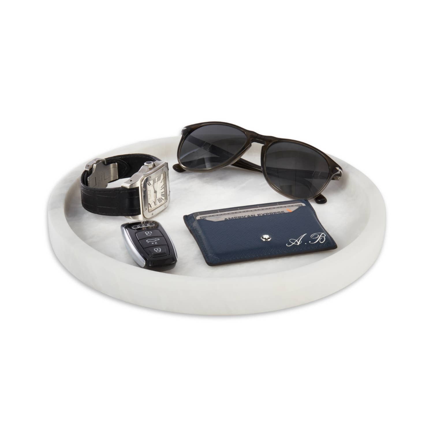 BeyBerk International - Wholesale Decorative Tray - Rina Genuine Marble Tray and Catch-All 
1