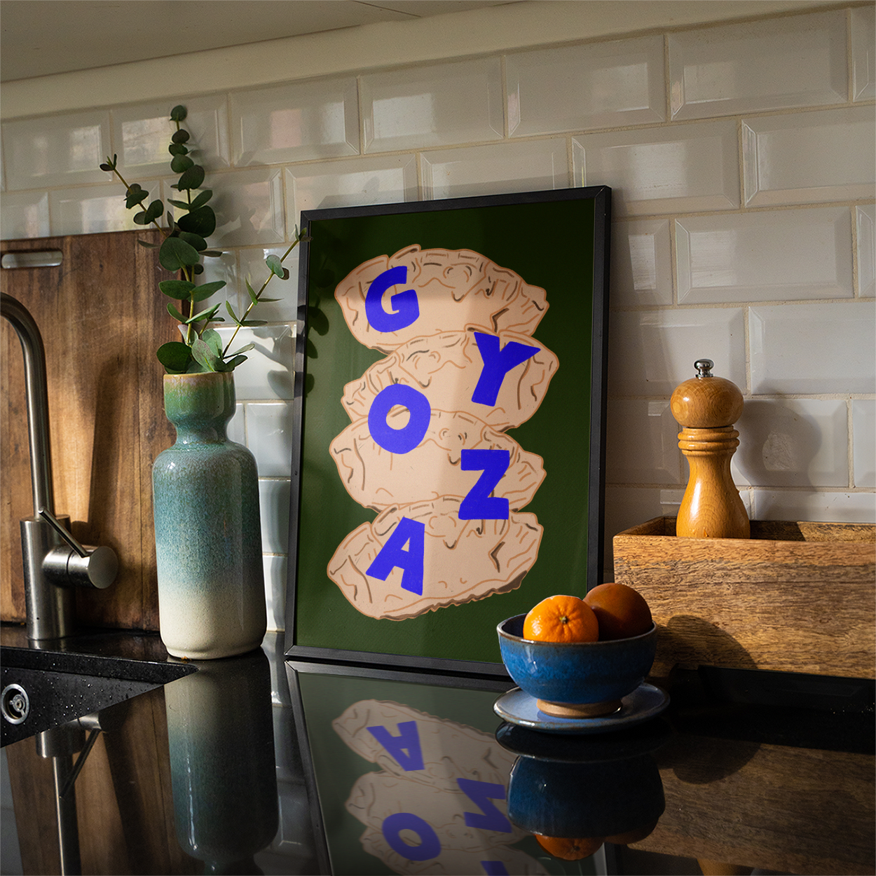 Tecari Designs - Wholesale Art Print - Gyoza - Graphic Art | Bold Artwork2