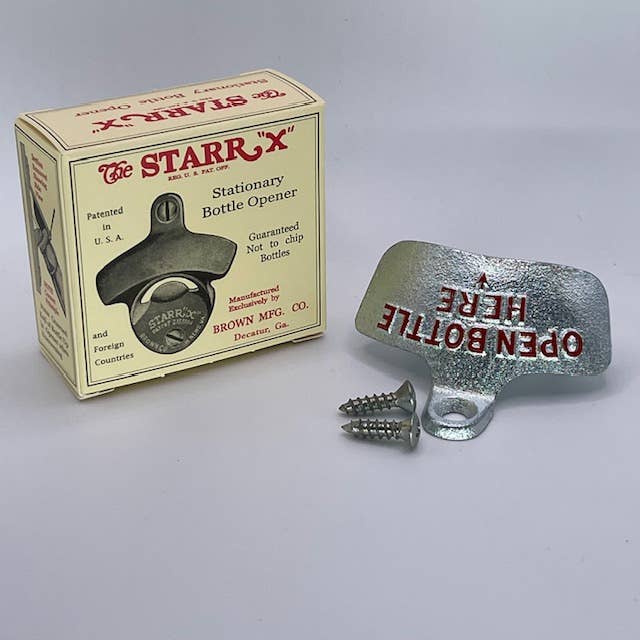 STARR - Wholesale Bottle/Wine Opener - Open Bottle Here Wall Mount Opener packaged in Retro Box2