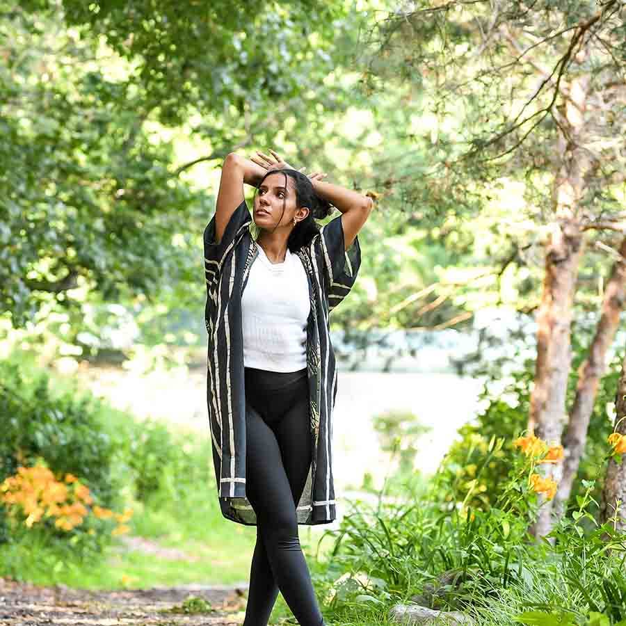 Ichcha – Kimono - Mulher por atacado – Kimono/pre­tó túnica lounge com estampa jungle13