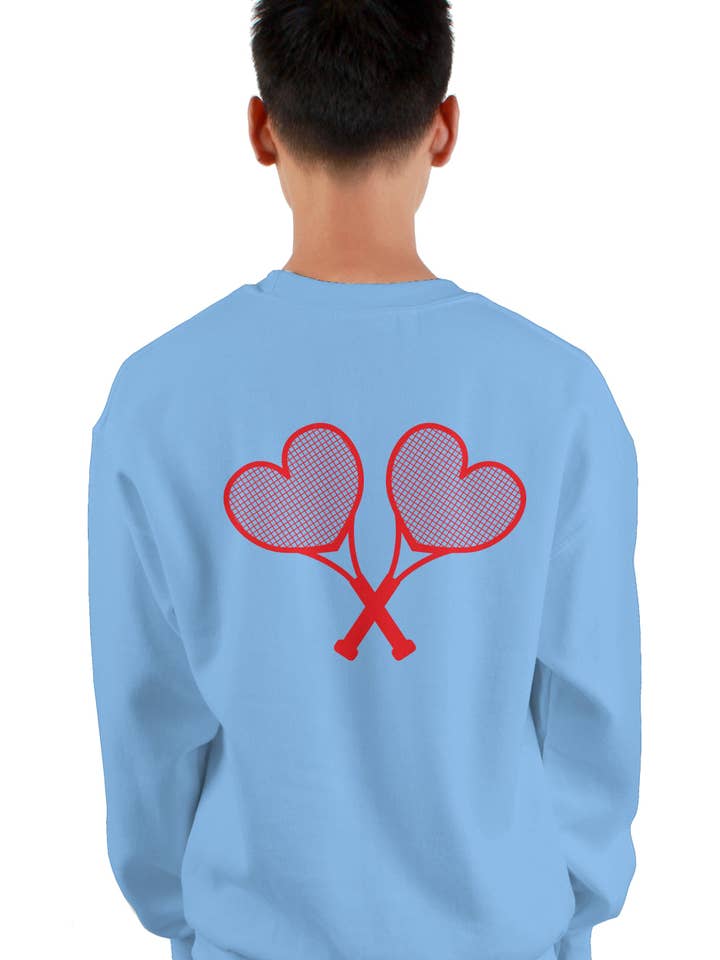 Love All Tennis Logo Unisex Crewneck Sweatshirt for wholesale by Love All Tennis