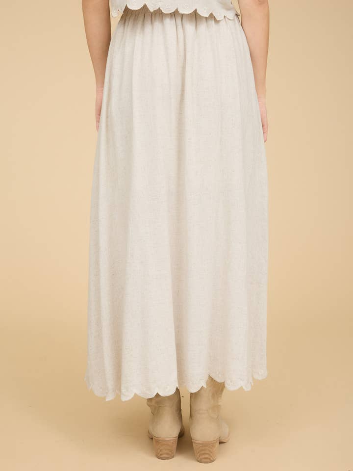 Blu Pepper – wholesale Skirt – Women’s – HIGH WAIST SCALLOP HEM MIDI SKIRT9