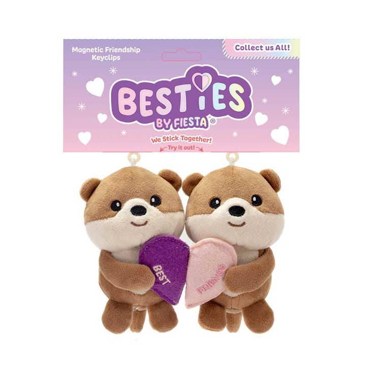 Fiesta Toys - Wholesale Keychain - Kids - Besties - 5.5" River Otters Keychains0
