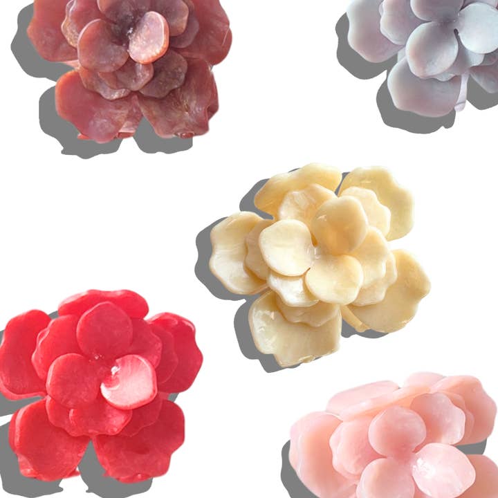 Solar Eclipse - Wholesale Hair Clip - Women's - Handmade Origami Gardenia Flower Claw Hair Clip9