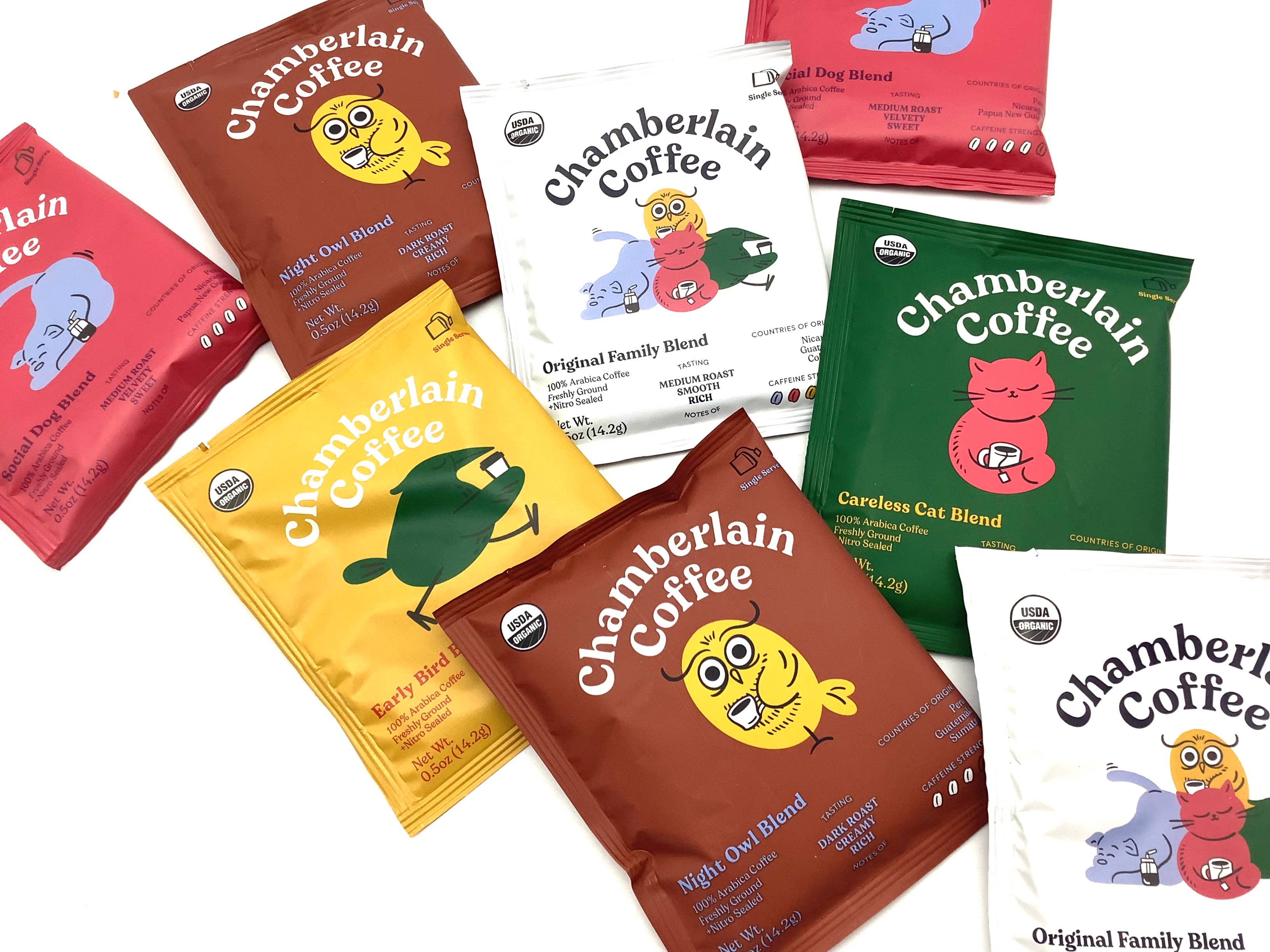 All Little Cute Things – Engroshandel Instant kaffe/espresso – Chamberlain Assortment udvalg økologiske kaffepakker4