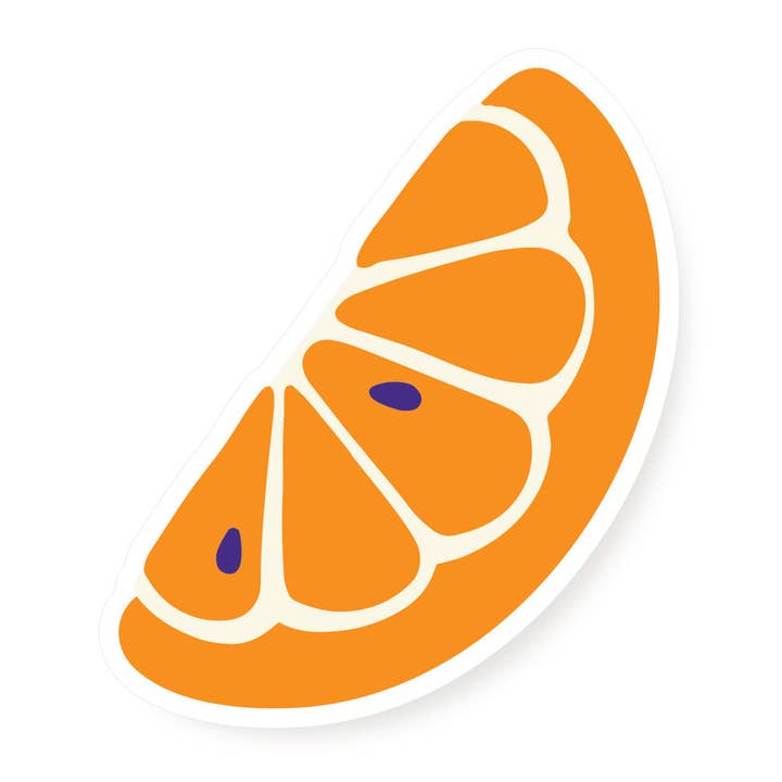 Autocollant en vinyle tranche d'orange pour la vente par A Fink & Ink