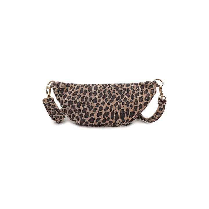 Cherry Paris – wholesale Midjeväska - Dam – NELLY LEOPARD midjeväska i leopardmönstrad mocka - 4061B8
