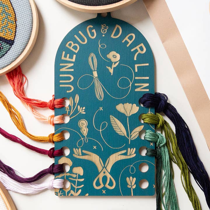 Wood Floss Organizer Loop for wholesale by Junebug and Darlin