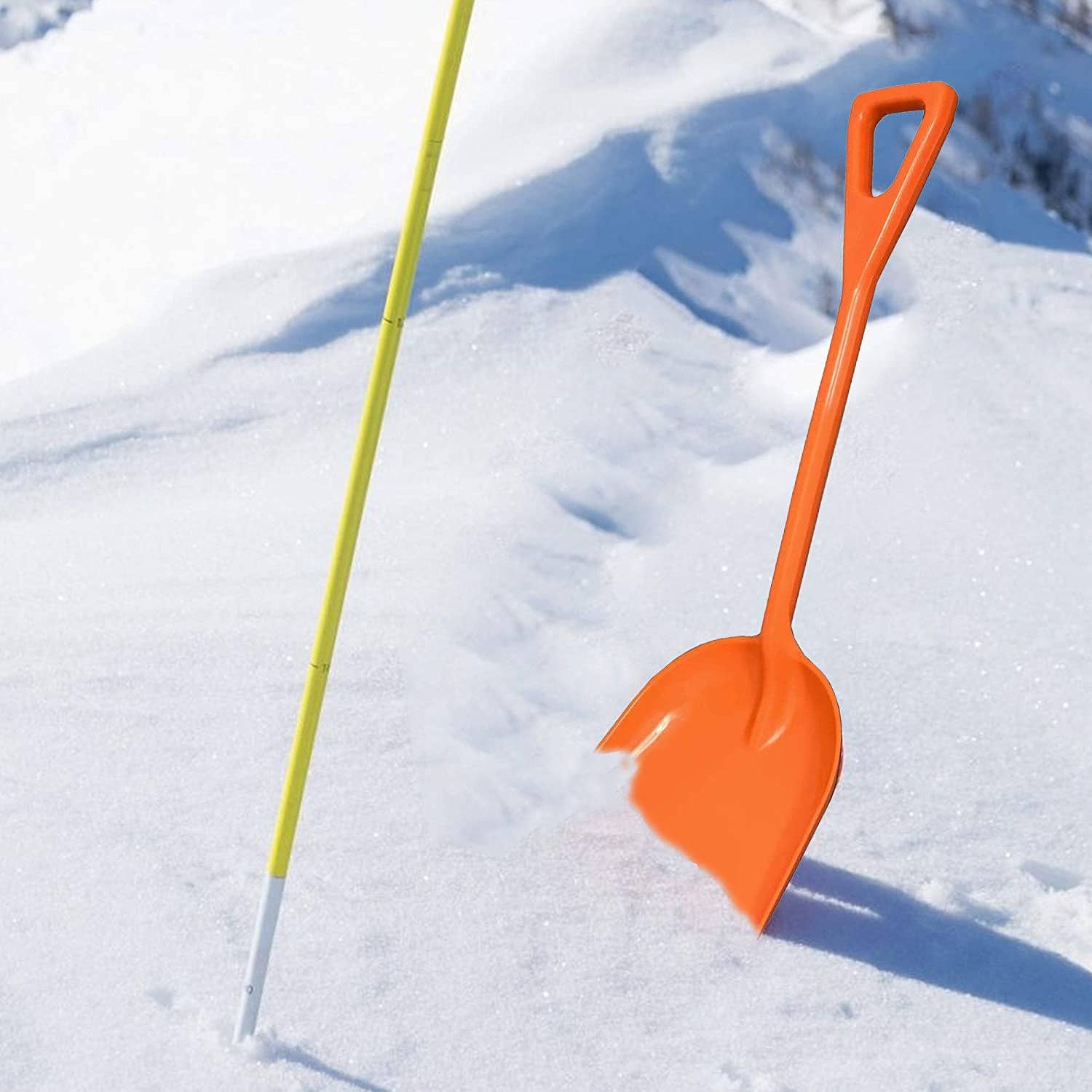 Ashman Online - Wholesale Garden Tool - Ashman Plastic Snow Shovel with Durable Multi-Purpose Snow Plastic Shovel. (6 Pack)5