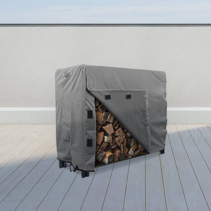 KHOMO GEAR – Engroshandel Udendørs pynt/dekoration – Log Rack Udendørs Cover 4 Feet Titan1