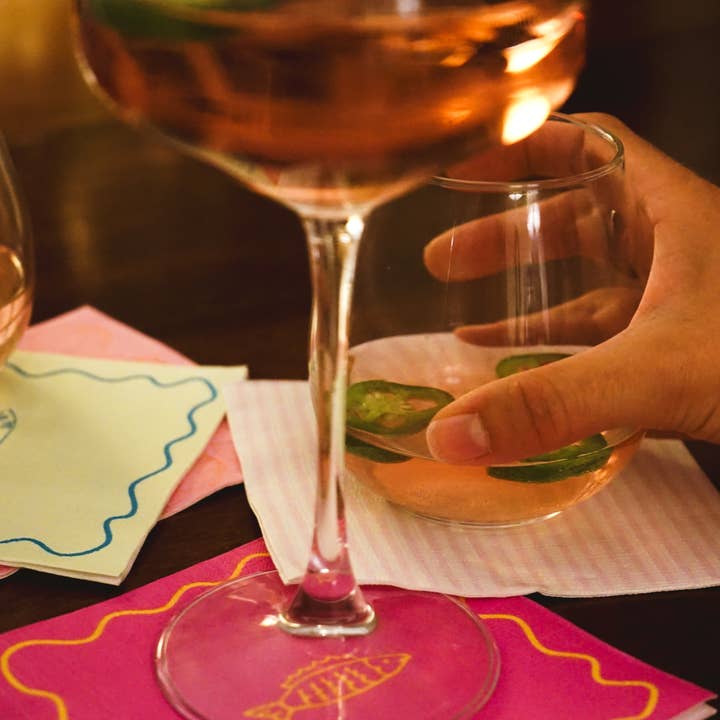 Kurated - Wholesale Disposable Napkin - Teal Coastal Napkin2