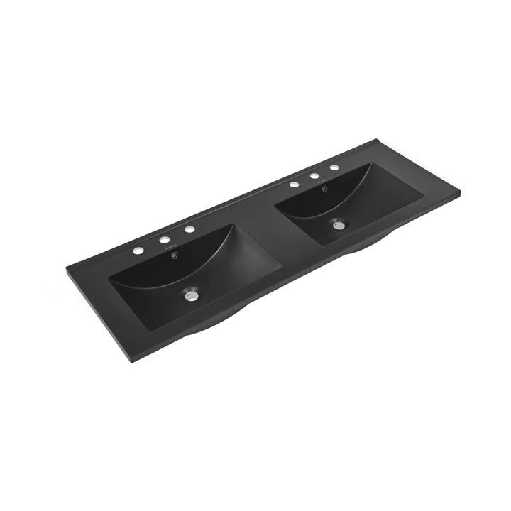 Swiss Madison - Wholesale Bathroom Accessory Set - 48" 3-Hole Widespread Double Basin Vanity Sink Top