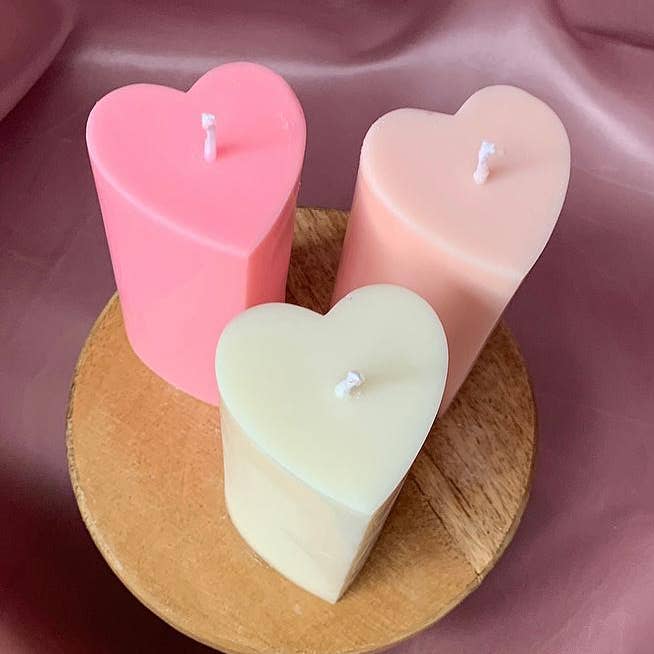 Pillar Candle Heart for wholesale by lani home