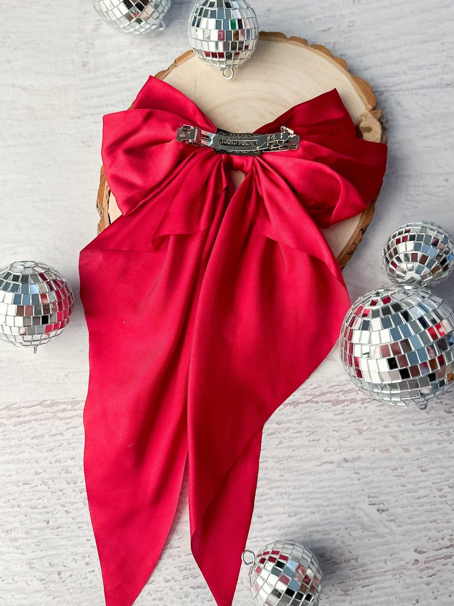 The Hair Bow Company - Vente Nœud pour cheveux – enfant - Nœuds Coquette en Satin - Pince Française - 20 cm8