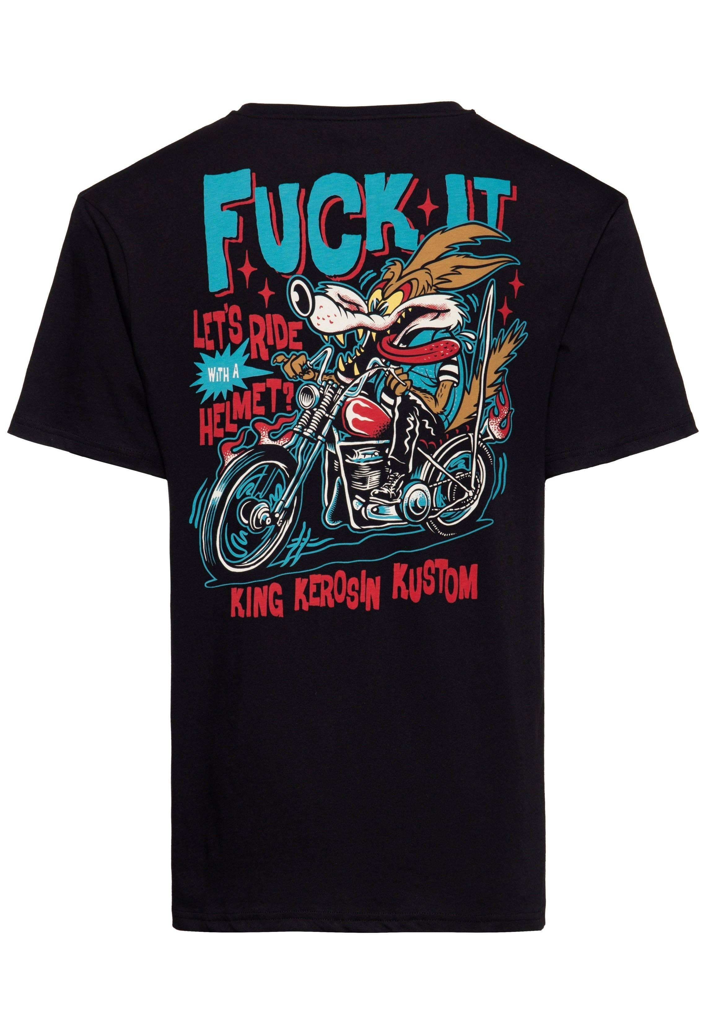KING KEROSIN - Wholesale Screen Printed T-Shirt - Unisex - T-shirt "Fuck It!"