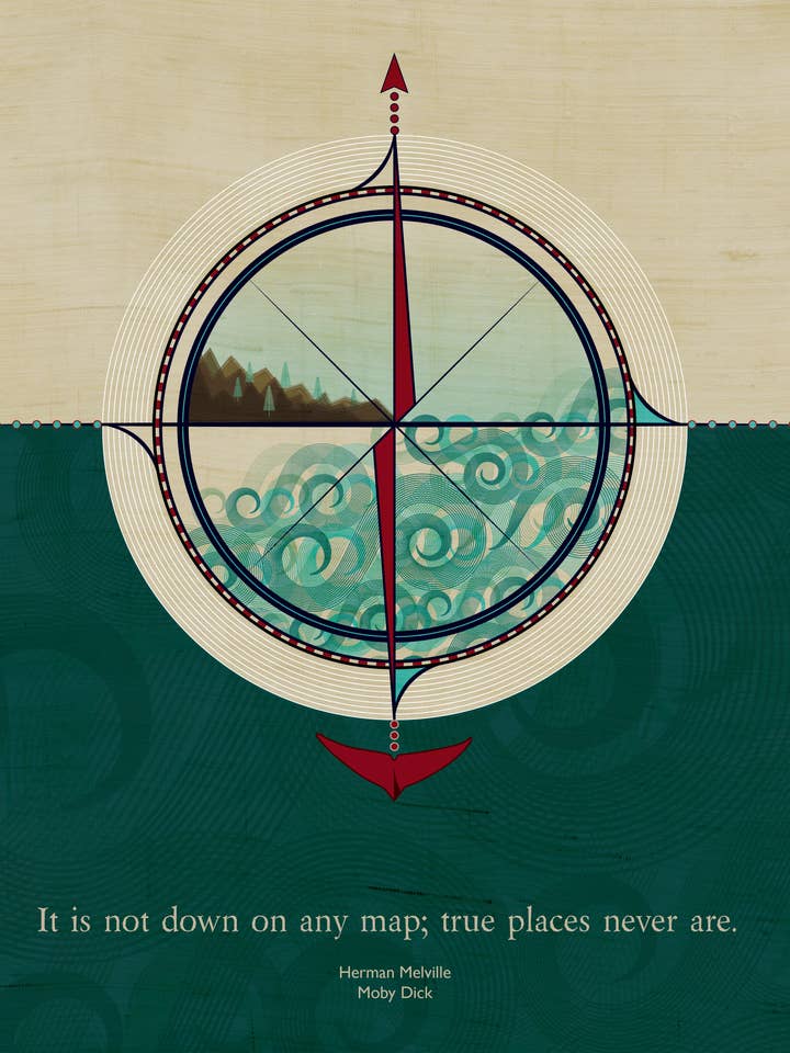 Herman Melville - Moby Dick for wholesale by Lucky Skye Graphics