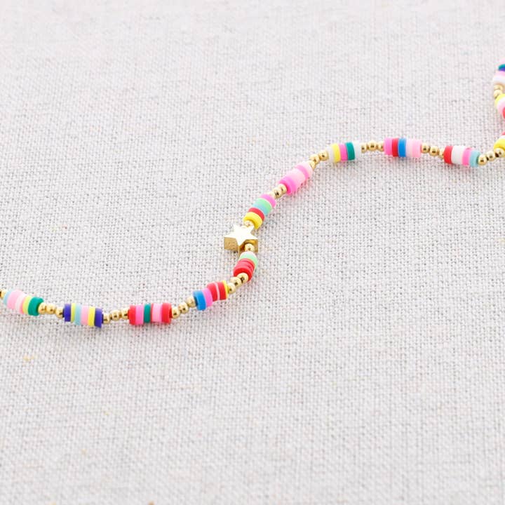 Fimo Steel Colours Star Choker for wholesale by Sonata