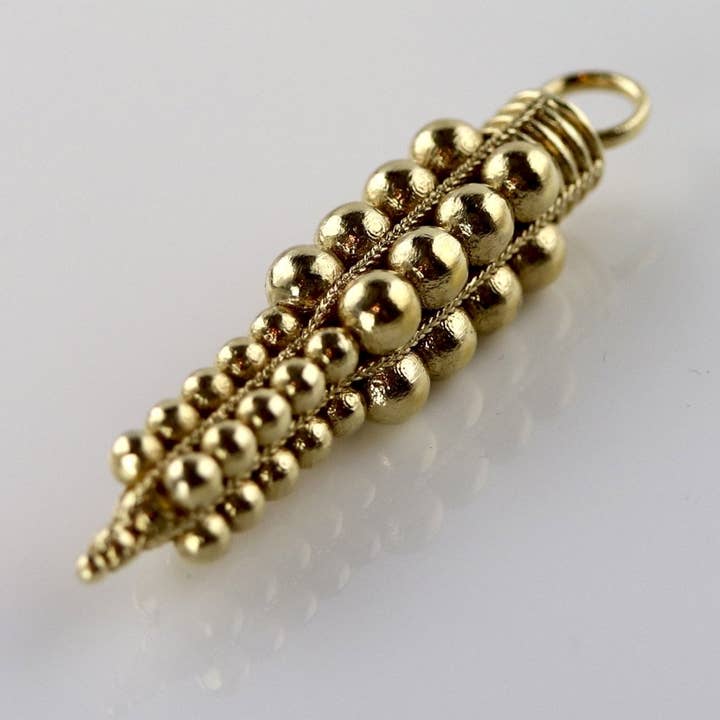 Roman Granulated Sphere Pendant for wholesale by BoneNE, LLC