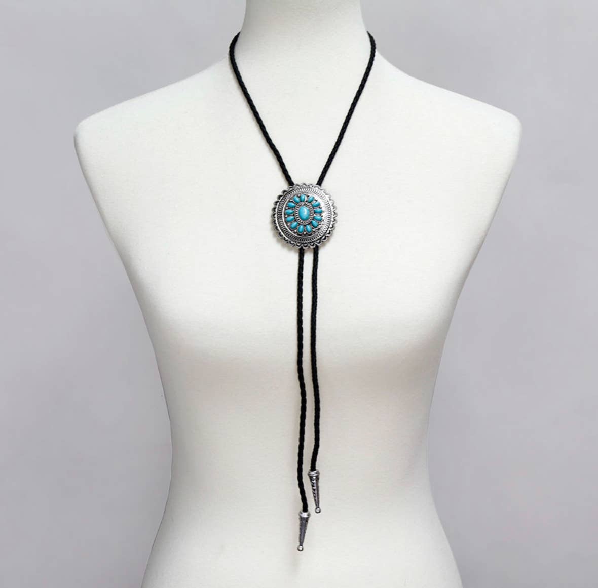 Boho Ranch Shop - Wholesale Pendant/Charm Necklace - Western Bolo Long Pendant Necklace11