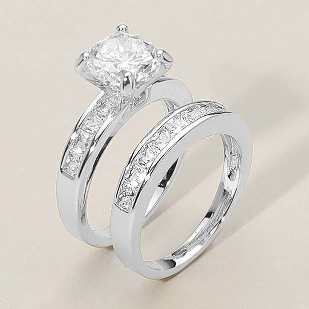 Sensibling Corp. – wholesale Multi-stone ring – 2PCS - CZ Ring Set0