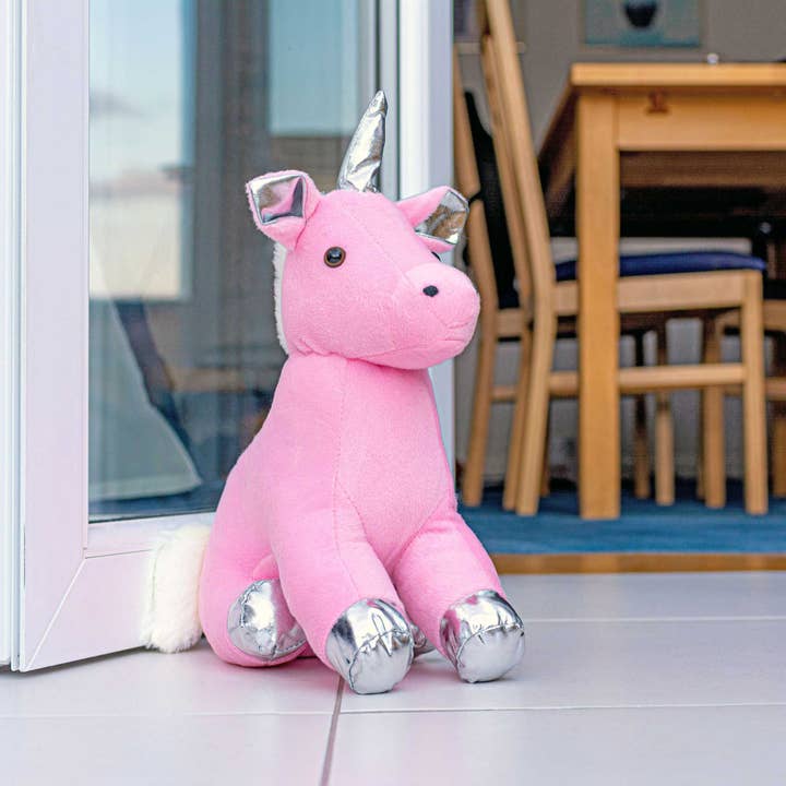 Febland - Wholesale Stuffed/Plush Toy - Kids & Baby - Pink Unicorn Door Stop Plush