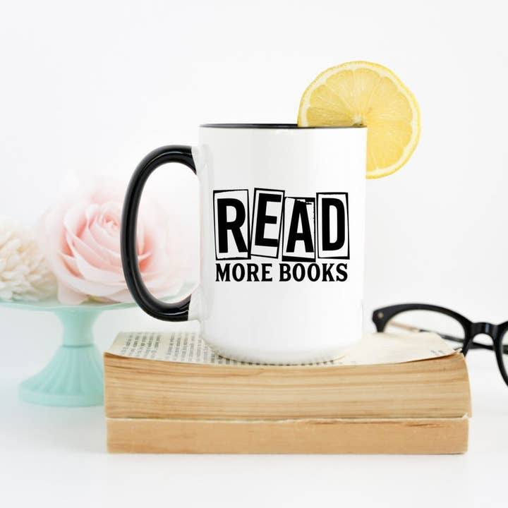 REMOVED BRAND - Wholesale Coffee Mug - Read More Books Coffee Mug
