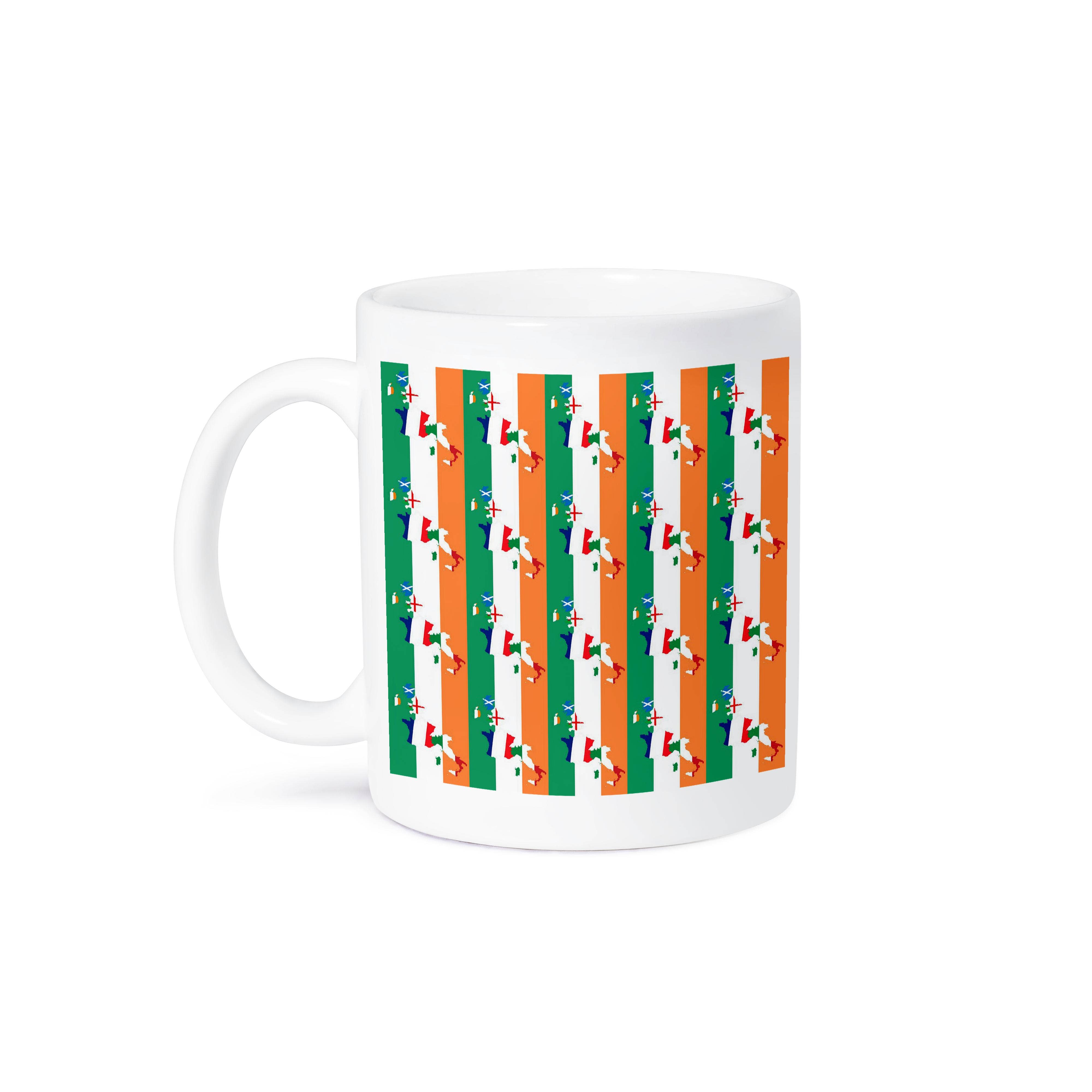 3dRose - Wholesale Coffee Mug - 3dRose, Ireland Rugby Fan Irish Tricolour Flag Pattern, Mug8