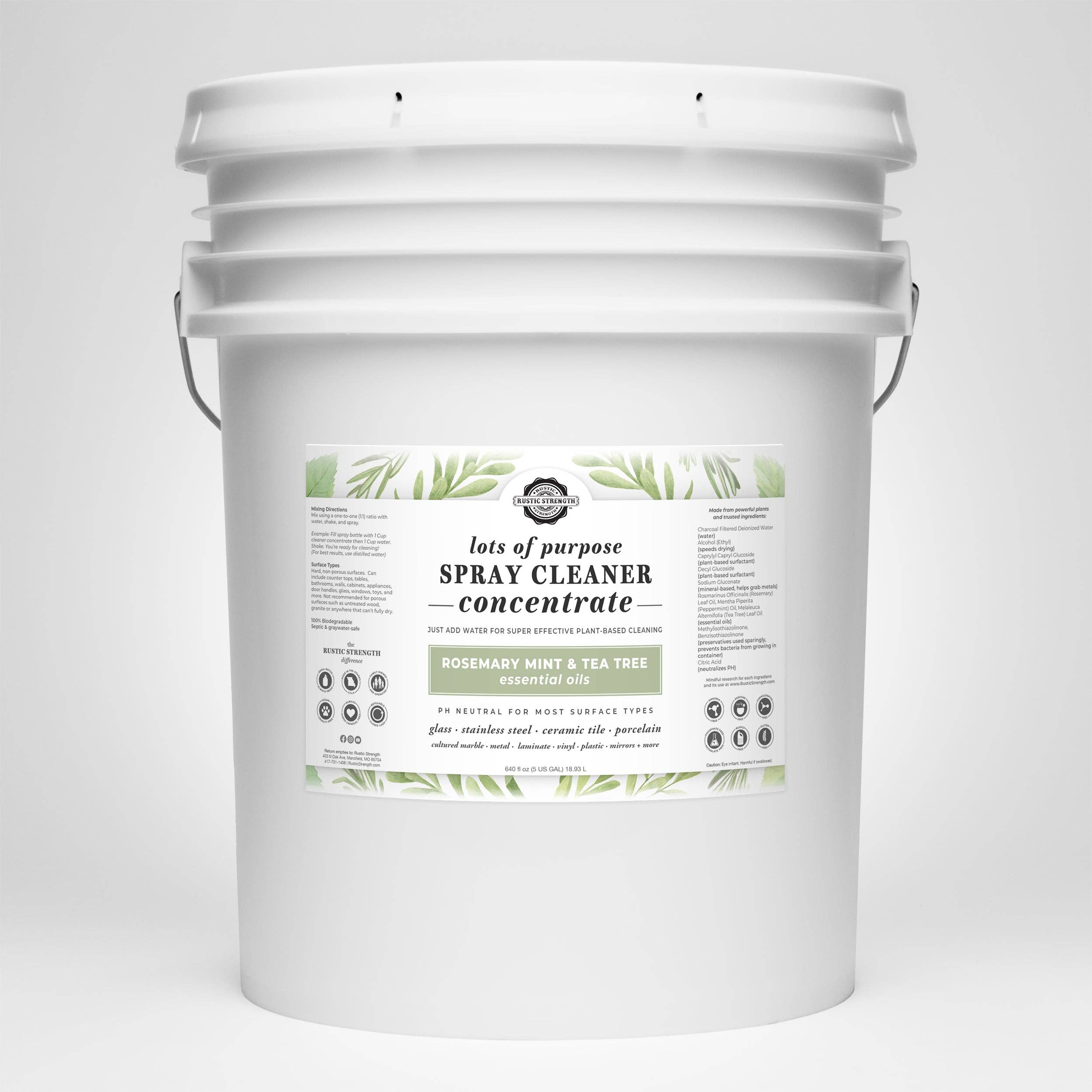Rustic Strength - Wholesale Multi-Surface Cleaner - Lots of Purpose Spray Cleaner | Concentrate | Unscented & Popular Scents1