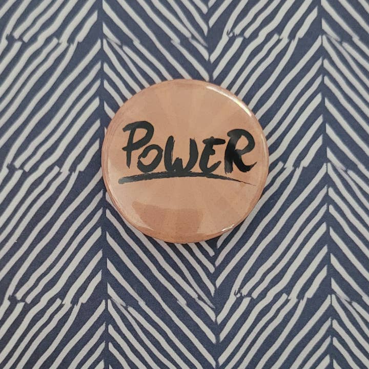Power Button Pin for wholesale by Self Care Tribe