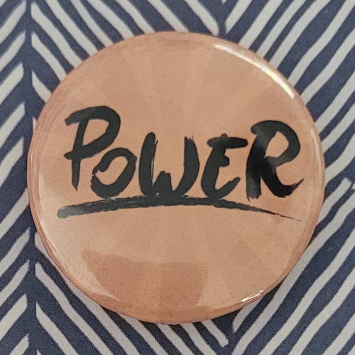 Power Button Pin for wholesale by Self Care Tribe